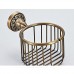 MonkeyJack Vintage Wall Mount Solid Brass Toilet Roll Paper Holder Wire Basket Oil Rubbed Bronze Bathroom Cosmetics Storage with Pattern - B06XWXHTW5